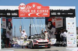 Francois DELECOUR (FRA) - Dominique SAVIGNONI (FRA) ABARTH 124 RALLY 06-09.04.2017. FIA World Rally Championship, Rd 4, Rally Tour De Corse, Ajaccio, Trier, France.