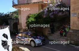 Eric Camilli (FRA)-Benjamin Veillas (FRA) Ford Fiesta, M-Sport World Rally Team 06-09.04.2017. FIA World Rally Championship, Rd 4, Rally Tour De Corse, Ajaccio, Trier, France.