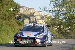 Shakedown, Thierry Neuville (BEL)-Nicolas Gilsoul (BEL) Hyundai i20 Coupe WRC, Hyundai Motorsport 06-09.04.2017. FIA World Rally Championship, Rd 4, Rally Tour De Corse, Ajaccio, Trier, France.