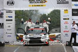 20.08.2017 - GILBERT Quentin (FRA) -  JAMOUL Renaud (BEL) SKODA FABIA R5 18-20.08.2017 FIA World Rally Championship 2017, Rd 10, Rally Deutschland, Bostalsee, Germany