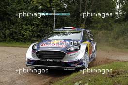 18.08.2017 - SÃ©bastien Ogier (FRA)-Julien Ingrassia (FRA) Ford Fiesta WRC, Mâ€Sport World Rally Team 18-20.08.2017 FIA World Rally Championship 2017, Rd 10, Rally Deutschland, Bostalsee, Germany