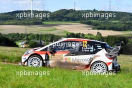 20.08.2017 - Essapeka Lappi (FIN) Janne Ferm (FIN), TOYOTA YARIS WRC, TOYOTA GAZOO RACING WRT 18-20.08.2017 FIA World Rally Championship 2017, Rd 10, Rally Deutschland, Bostalsee, Germany