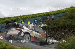 18.08.2017 - Jari-Matti Latvala (FIN)-Miikka Anttila (FIN) Toyota Yaris WRC, Toyota Gazoo Racing WRT 18-20.08.2017 FIA World Rally Championship 2017, Rd 10, Rally Deutschland, Bostalsee, Germany