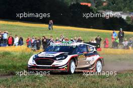 20.08.2017 - Elfyn Evans (GBR)-Daniel Barritt (GBR) Ford Fiesta WRC, Mâ€Sport World Rally Team 18-20.08.2017 FIA World Rally Championship 2017, Rd 10, Rally Deutschland, Bostalsee, Germany