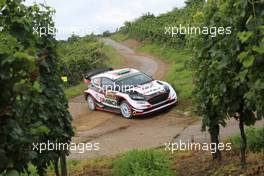 18.08.2017 - Elfyn Evans (GBR)-Daniel Barritt (GBR) Ford Fiesta WRC, Mâ€Sport World Rally Team 18-20.08.2017 FIA World Rally Championship 2017, Rd 10, Rally Deutschland, Bostalsee, Germany