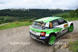 18.08.2017 - TIDEMAND Pontus (SWE) -  ANDERSSON Jonas (SWE) SKODA FABIA R5, SKODA MOTORSPORT 18-20.08.2017 FIA World Rally Championship 2017, Rd 10, Rally Deutschland, Bostalsee, Germany