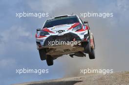 Juho Hanninen (FIN) - Kaj Lindstrom (FIN) - Toyota Yaris WRC, Toyota Gazoo Racing Wrt 9-11.06.2017. FIA World Rally Championship, Rd 7, Rally Italia Sardinia, Sardegna, Italy.