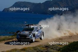 Ott Tanak (EST) - Martin Jarveoia (EST) - Ford Fiesta WRC, M-Sport World Rally Team 9-11.06.2017. FIA World Rally Championship, Rd 7, Rally Italia Sardinia, Sardegna, Italy.