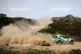 Jan KOPECKY (CZE) - Pavel DRESLER (CZE) SKODA FABIA, SKODA MOTORSPORT 9-11.06.2017. FIA World Rally Championship, Rd 7, Rally Italia Sardinia, Sardegna, Italy.