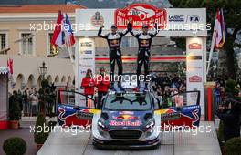 22.01.2017 - SÃ©bastien Ogier (FRA) - Julien Ingrassia (FRA) FORD FIESTA WRC, M-SPORT WORLD RALLY TEAM, race winner 19-22.01.2017 FIA World Rally Championship 2017, Rd 1, Monte Carlo, Monte Carlo, Monaco