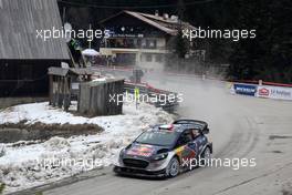 22.01.2017 - SÃ©bastien Ogier (FRA) - Julien Ingrassia (FRA) FORD FIESTA WRC, M-SPORT WORLD RALLY TEAM, race winners 19-22.01.2017 FIA World Rally Championship 2017, Rd 1, Monte Carlo, Monte Carlo, Monaco