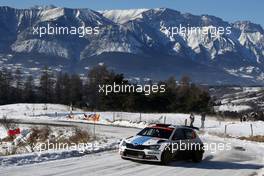 20.01.2017 - Andreas Mikkelsen (NOR)-Anders Jaeger (NOR) SKODA FABIA, SKODA MOTORSPORT 19-22.01.2017 FIA World Rally Championship 2017, Rd 1, Monte Carlo, Monte Carlo, Monaco