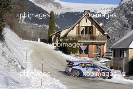 20.01.2017 - Dani Sordo (ESP)-Marc Marti (ESP), Hyundai New i20 WRC, Hyundai Motorsport 19-22.01.2017 FIA World Rally Championship 2017, Rd 1, Monte Carlo, Monte Carlo, Monaco