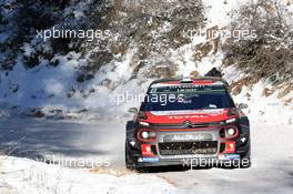 20.01.2017 - StÃ©phane Lefebvre (FRA) - Gabin Moreau (FRA) Citroen C3 WRC, CITROEN TOTAL ABU DHABI WRT 19-22.01.2017 FIA World Rally Championship 2017, Rd 1, Monte Carlo, Monte Carlo, Monaco