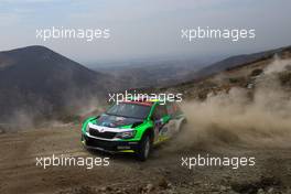 11.03.2017 - Benito GUERRA (MEX) - Daniel CUE (ESP) Skoda Fabia R5, Motosport Italia Slr. 08-12.03.2017 FIA World Rally Championship 2017, Rd 3, Mexico, Leon, Mexico