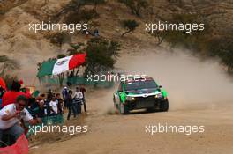 11.03.2017 - Benito GUERRA (MEX) - Daniel CUE (ESP) Skoda Fabia R5, Motosport Italia Slr. 08-12.03.2017 FIA World Rally Championship 2017, Rd 3, Mexico, Leon, Mexico