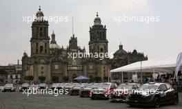 The WRC cars at "Zocalo, Plaza de la Constitucion", Mexico City. 08-12.03.2017 FIA World Rally Championship 2017, Rd 3, Mexico, Leon, Mexico