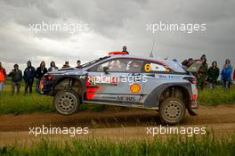 02.07.2017 - Dani Sordo (ESP)-Marc Marti (ESP),Hyundai i2 Coupe WRC, Hyundai Motorsport 30.06-02.07.2017 FIA World Rally Championship 2017, Rd 5, Rally Poland, Mikolajki, Poland