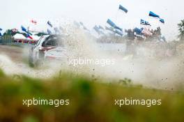 02.07.2017 - Essapeka Lappi (FIN) Janne Ferm (FIN), TOYOTA YARIS WRC, TOYOTA GAZOO RACING WRT 30.06-02.07.2017 FIA World Rally Championship 2017, Rd 5, Rally Poland, Mikolajki, Poland