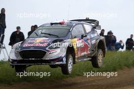 01.07.2017 - SÃ©bastien Ogier (FRA)-Julien Ingrassia (FRA) Ford Fiesta WRC, Mâ€Sport World Rally Team 30.06-02.07.2017 FIA World Rally Championship 2017, Rd 5, Rally Poland, Mikolajki, Poland