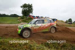 30.06.2017 - Valeriy Gorban (UKR)-Sergei Larens (EST) BMWâ€Mini John Cooper Works, Eurolamp World Rally Team 30.06-02.07.2017 FIA World Rally Championship 2017, Rd 5, Rally Poland, Mikolajki, Poland