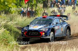 02.07.2017 - Dani Sordo (ESP)-Marc Marti (ESP),Hyundai i2 Coupe WRC, Hyundai Motorsport 30.06-02.07.2017 FIA World Rally Championship 2017, Rd 5, Rally Poland, Mikolajki, Poland