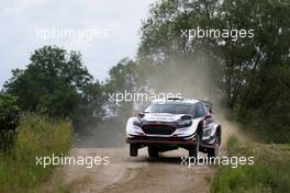 01.07.2017 - Elfyn Evans (GBR)-Daniel Barritt (GBR) Ford Fiesta WRC, Mâ€Sport World Rally Team 30.06-02.07.2017 FIA World Rally Championship 2017, Rd 5, Rally Poland, Mikolajki, Poland