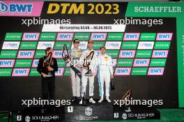 Laurin Heinrich (D) (KÜS Team Bernhard - Porsche 911 GT3 R), Maximilian Paul (D) (GRT Grasser Racing Team - Lamborghini Huracan GT3 Evo2)  und Lucas Auer (A) (Winward Racing - Mercedes-AMG GT3 Evo)  06.08.2023, DTM Round 4, Nürburgring, Germany, Sunday