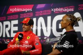 Carlos Sainz Jr (ESP) Ferrari in the post race FIA Press Conference. 17.09.2023. Formula 1 World Championship, Rd 16, Singapore Grand Prix, Marina Bay Street Circuit, Singapore, Race Day.
