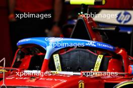 Ferrari SF-24 Halo cockpit cover - HP / blue livery. 02.05.2024. Formula 1 World Championship, Rd 6, Miami Grand Prix, Miami, Florida, USA, Preparation Day.