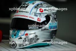 The helmet of Nico Hulkenberg (GER) Haas F1 Team. 02.05.2024. Formula 1 World Championship, Rd 6, Miami Grand Prix, Miami, Florida, USA, Preparation Day.